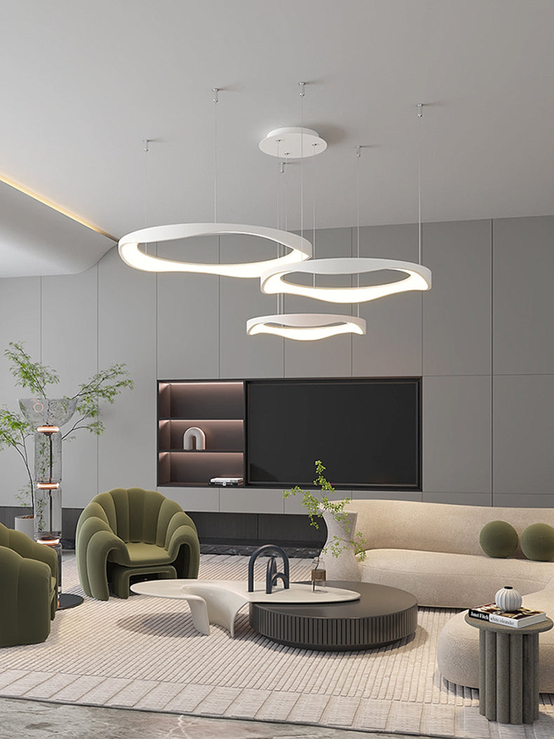 Creme Chandelier Galileo Lights