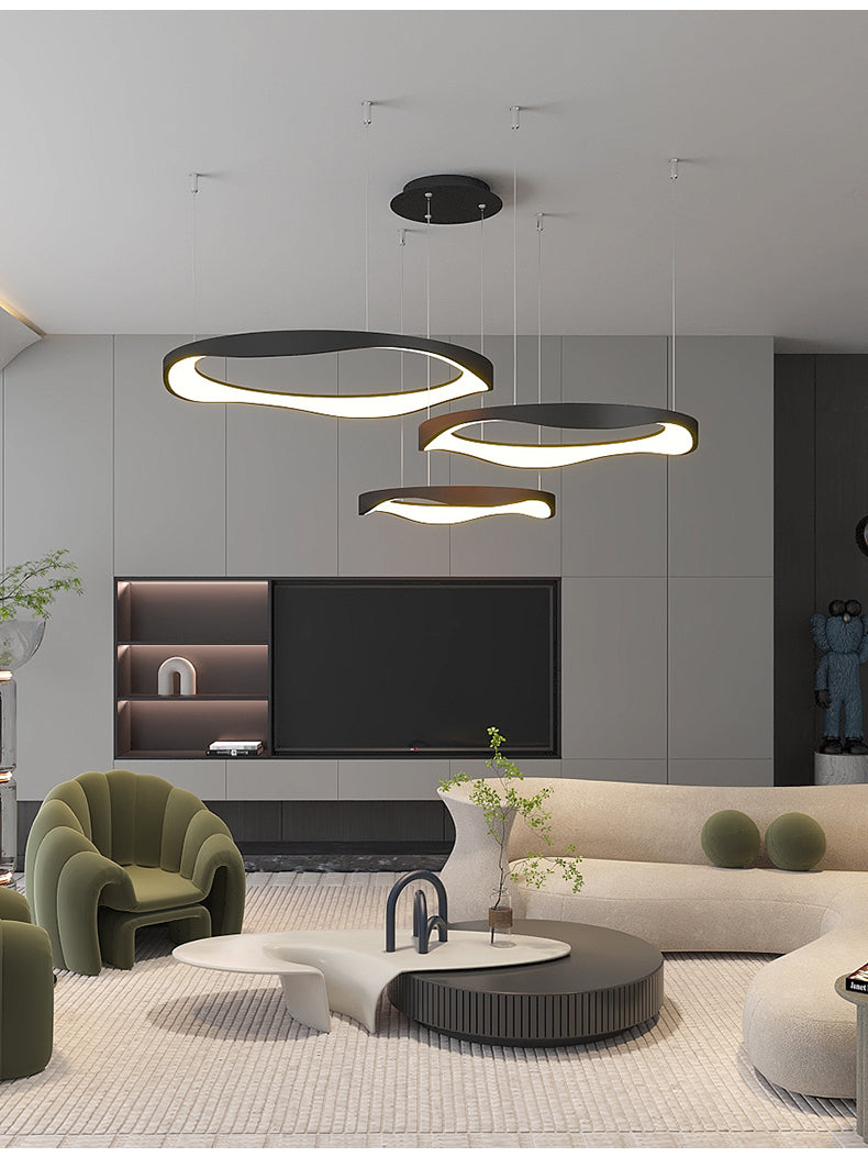 Creme Chandelier Galileo Lights