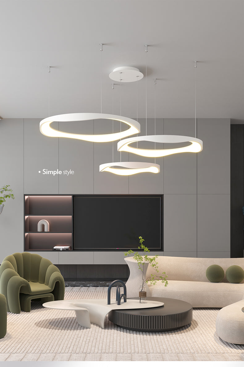 Creme Chandelier Galileo Lights