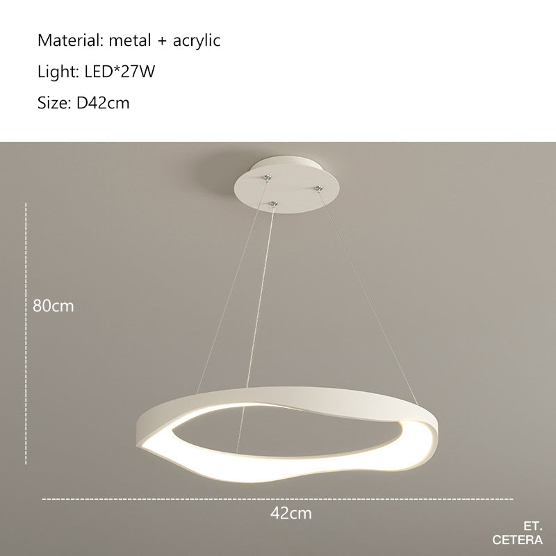 Creme White D42cm Chandelier Galileo Lights