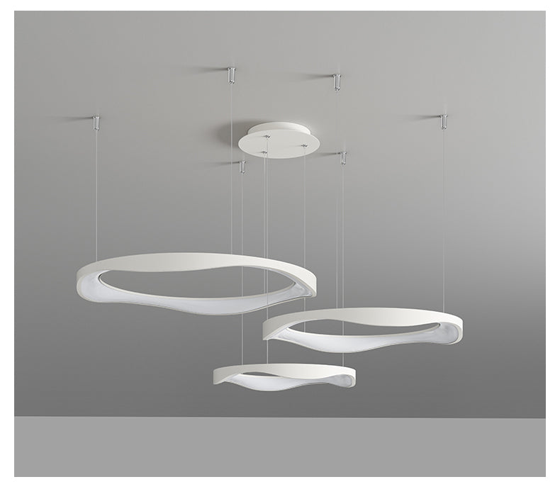 Creme Chandelier Galileo Lights