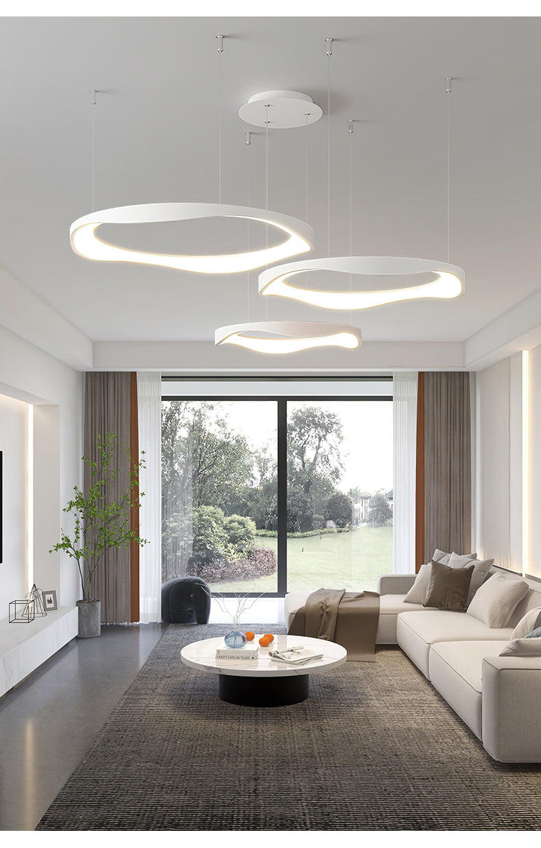 Creme Chandelier Galileo Lights