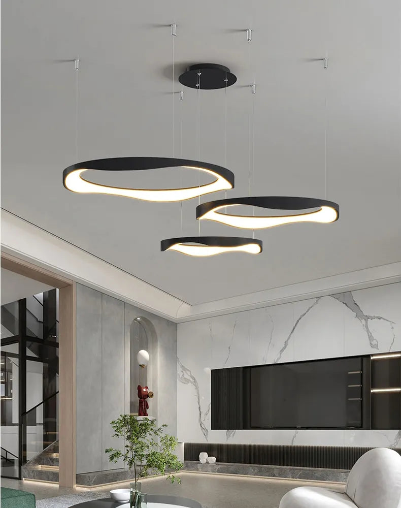 Creme Chandelier Galileo Lights