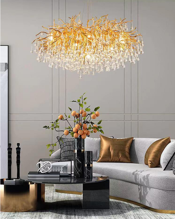 La Pluie - S Chandelier Galileo Lights