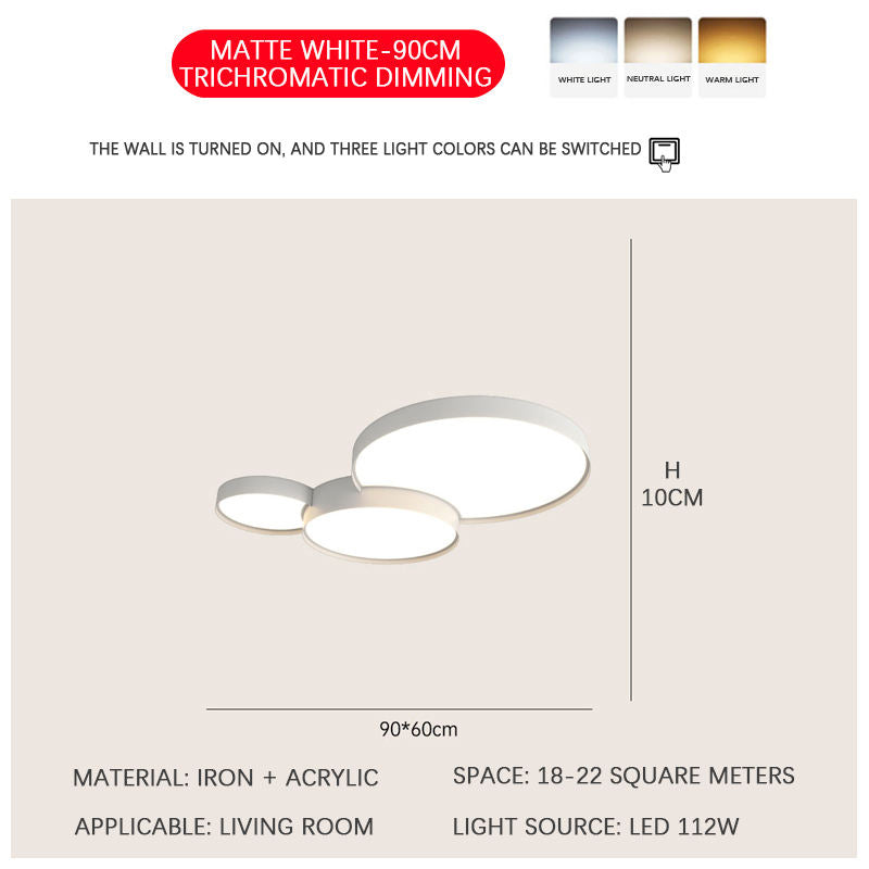 Eclipse Ceiling Light White 90*60CM Ceiling Light Galileo Lights