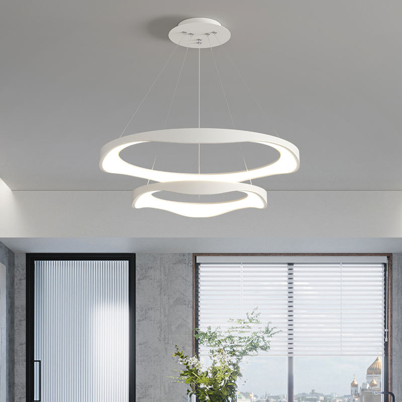 Creme Chandelier Galileo Lights