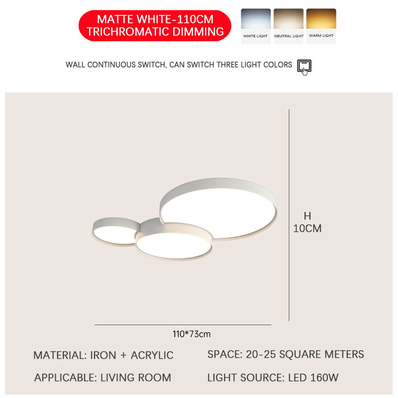 Eclipse Ceiling Light White 110*73CM Ceiling Light Galileo Lights