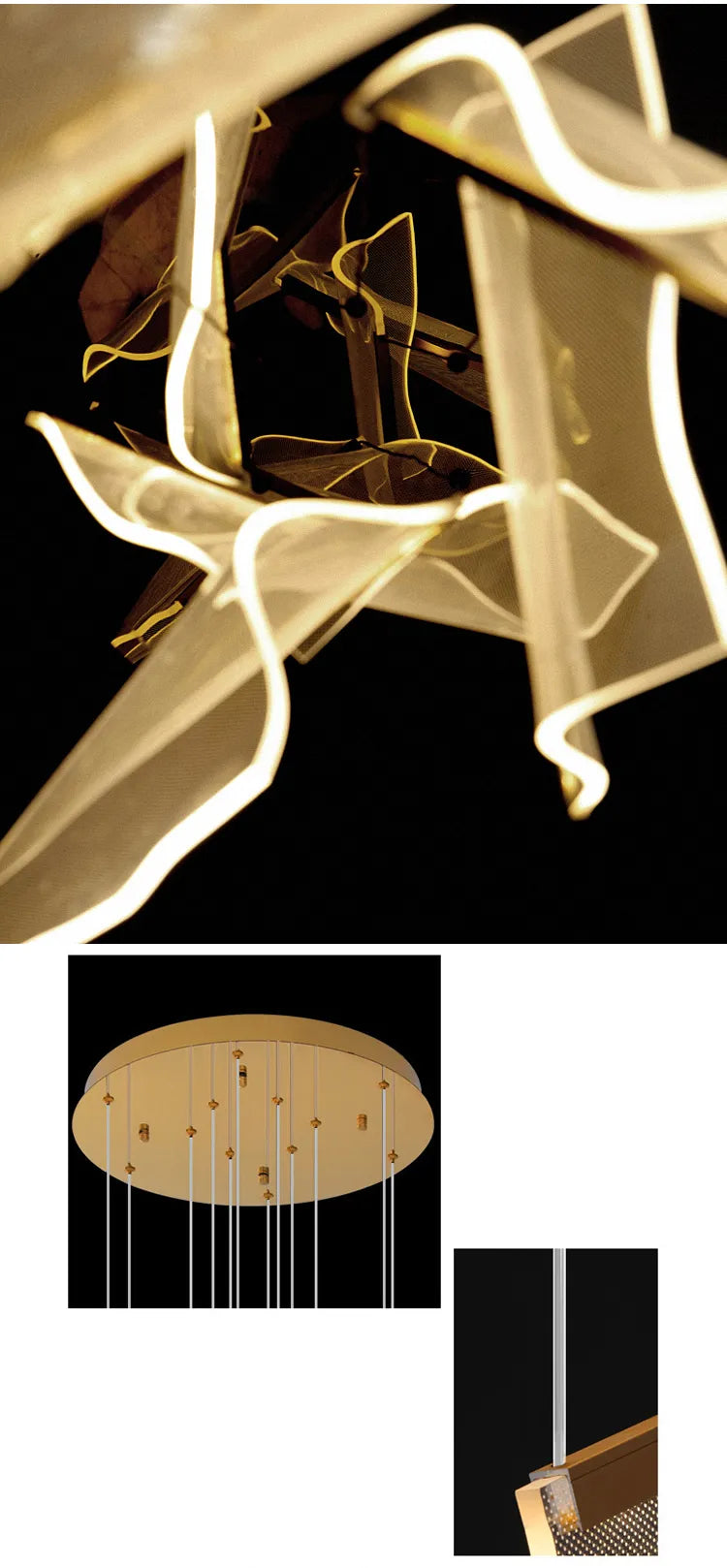 Flame Chandelier Galileo Lights