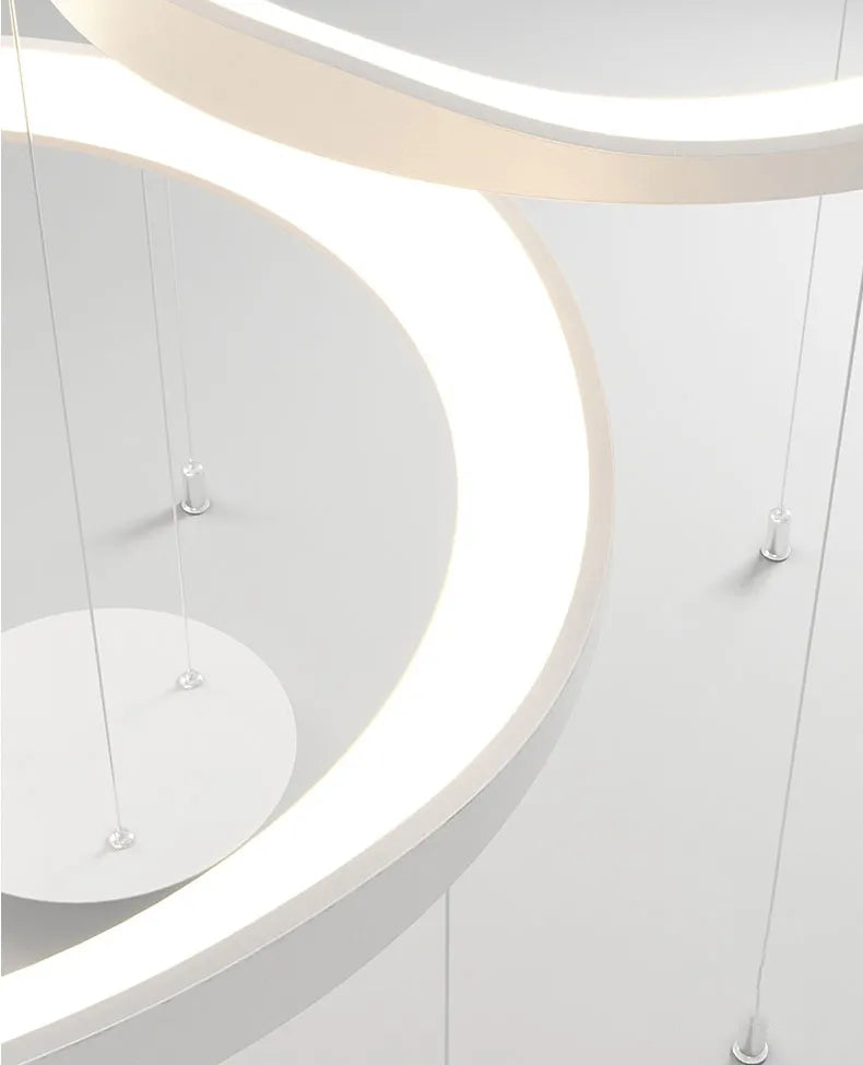 Creme Chandelier Galileo Lights