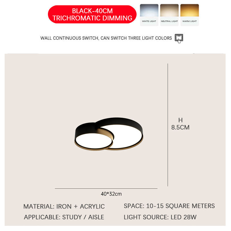 Eclipse Ceiling Light Black 43*32CM Ceiling Light Galileo Lights