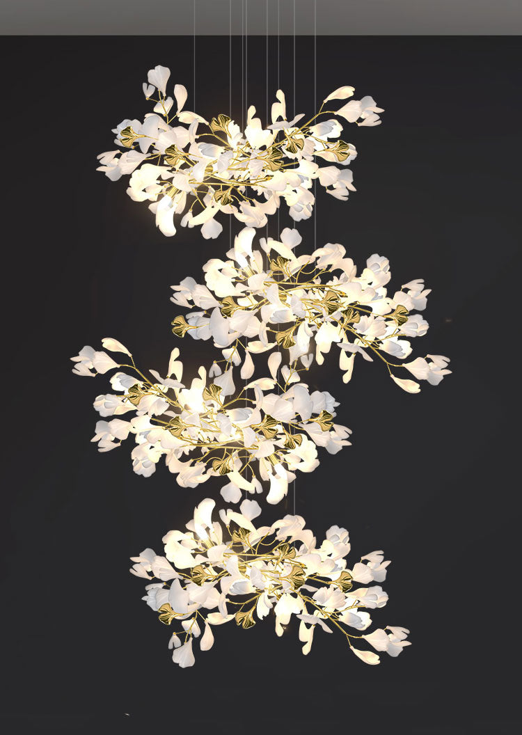 Ginkgo Cascading C (Alternating) H200CM Chandelier Galileo Lights