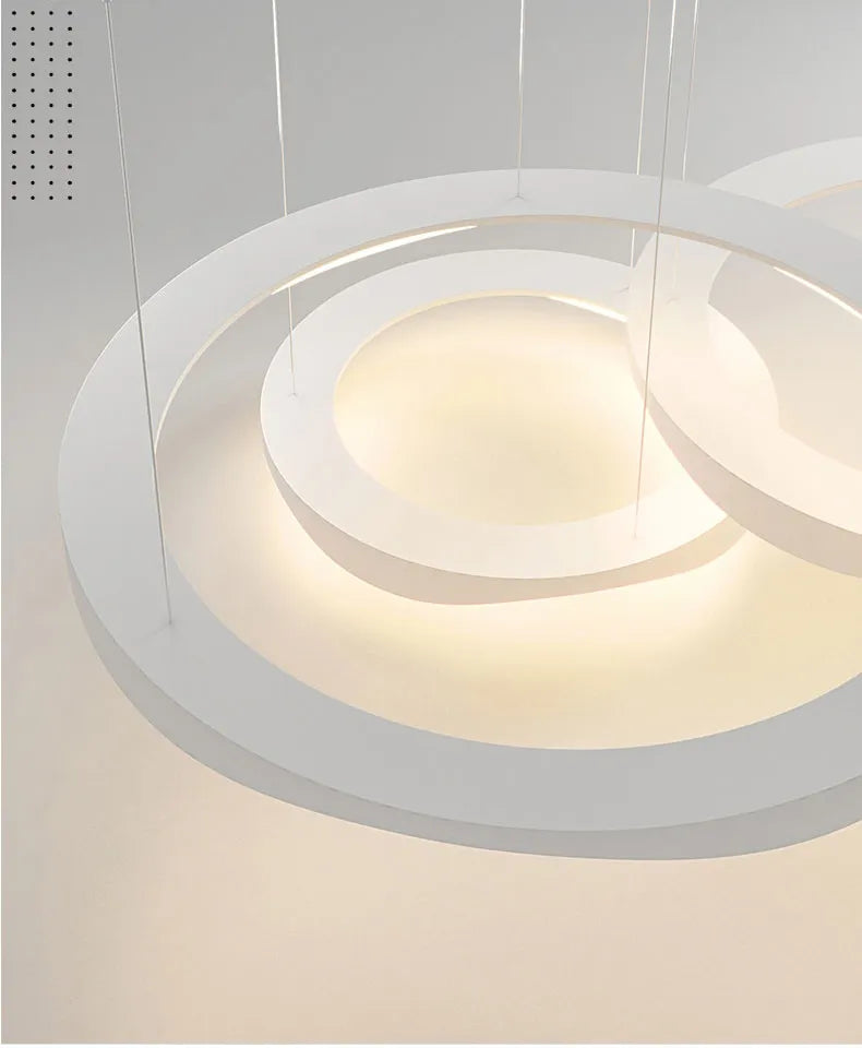 Creme Chandelier Galileo Lights