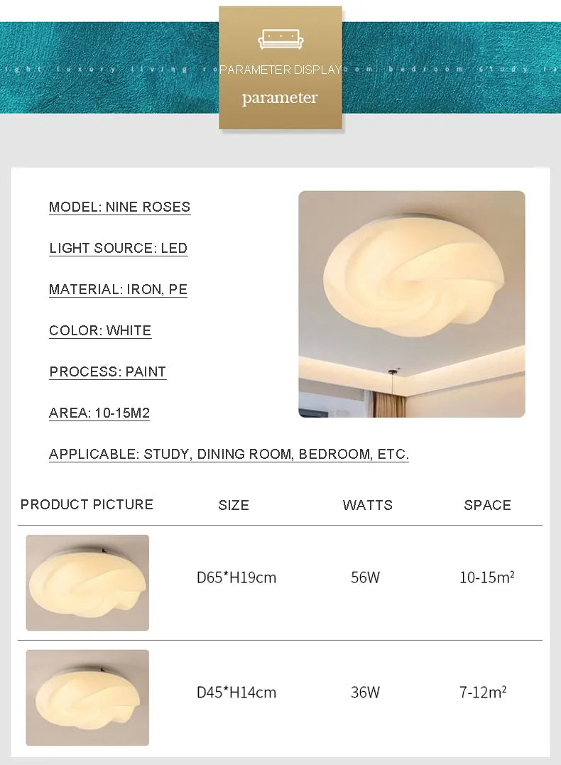 Cream Swirl Ceiling Light Ceiling Light Galileo Lights