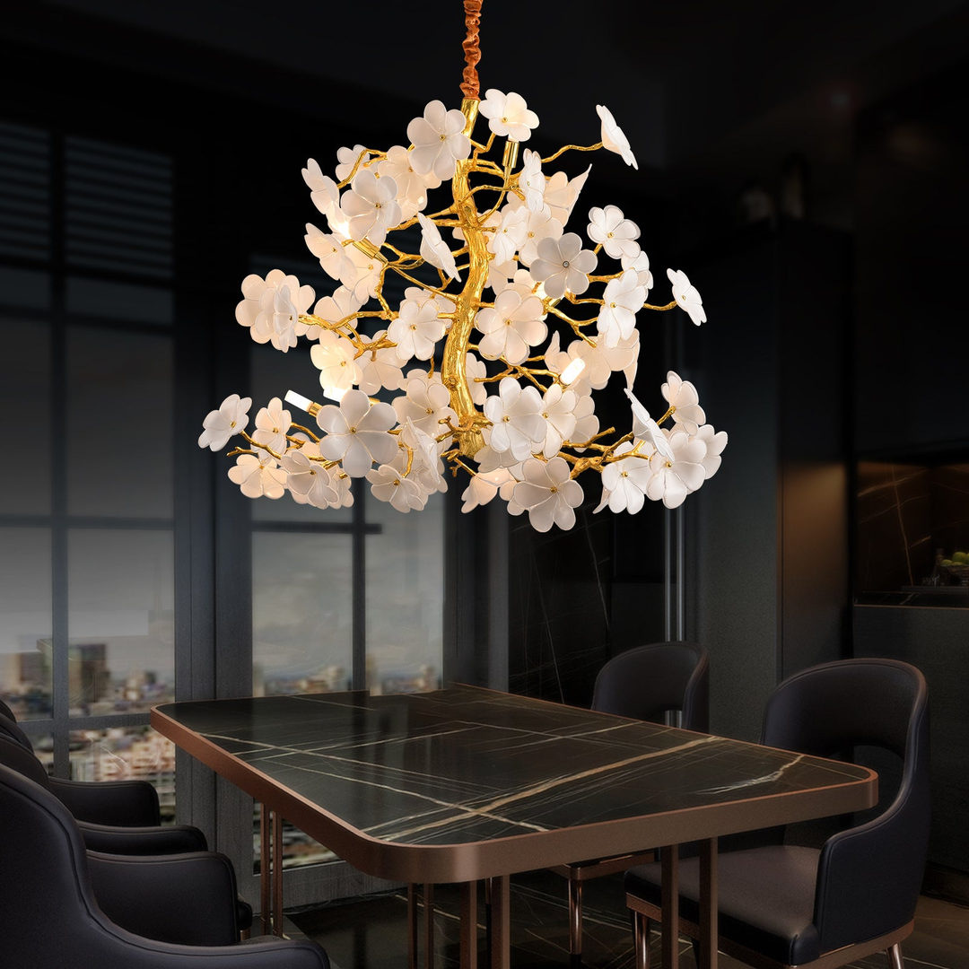 The Cherry Blossom chandelier by Galileo Lights. 