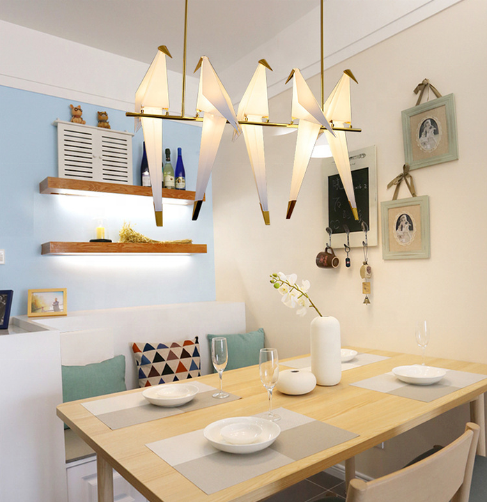 JYLIGHTING Nordic Chandelier Luxury Living Room Lamp Bird Chandelier Modern Restaurant Lighting Bird Hanging Lamp Light