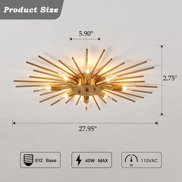 Modern Metal Cross Border Semi Flush Mount Ceiling Light Iron Material for Hotel's Farmhouse Kitchen Chandeliers Pendant Lights
