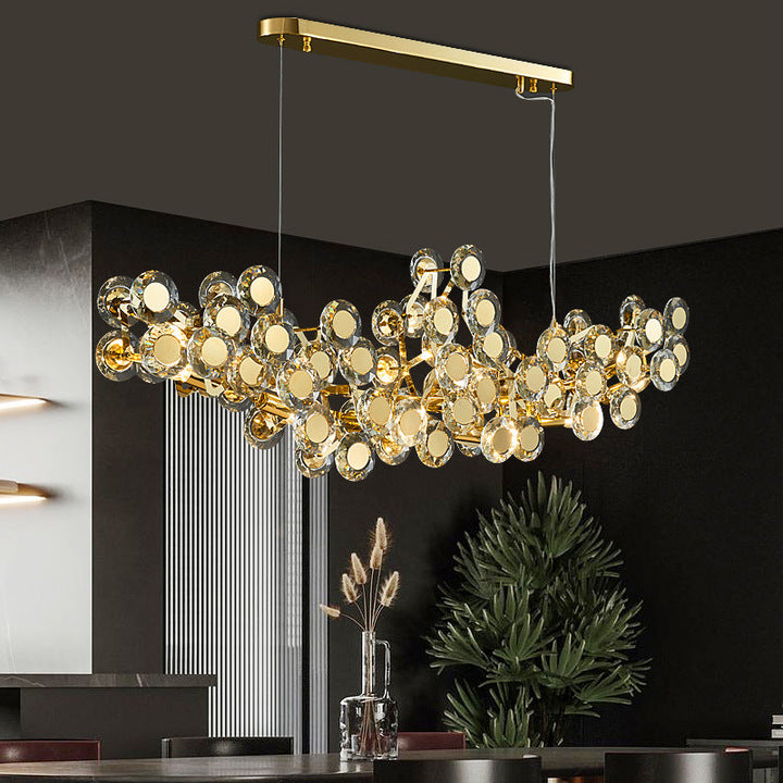 JYLIGHTING Luxury Crystal Led Chandeliers Indoor Living Room Interior Lighting Hanging Ceiling Pendant Light Modern
