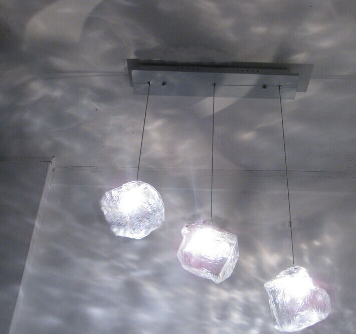 Ice Structures Glass Pendant Lights Pendant Light Galileo Lights