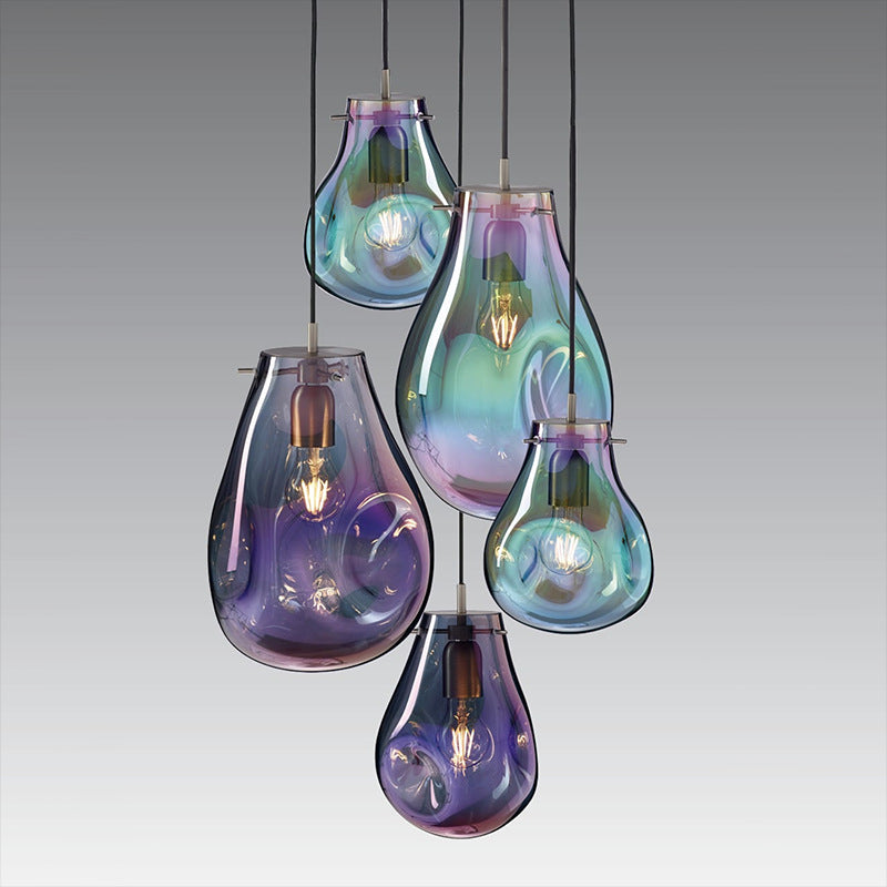 Colored Glass Bulb Pendant Lights Pendant Light Galileo Lights