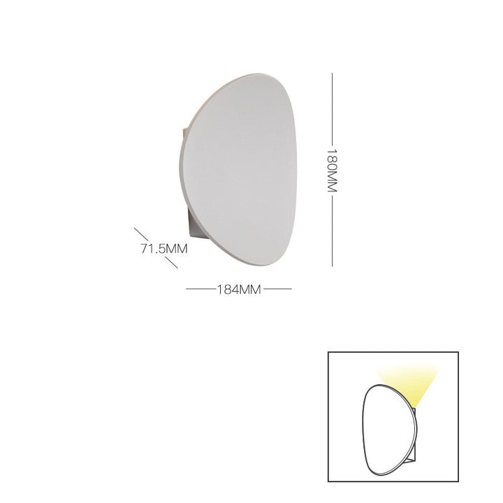 Curved Round Wall Light White Wall Lamp Galileo Lights