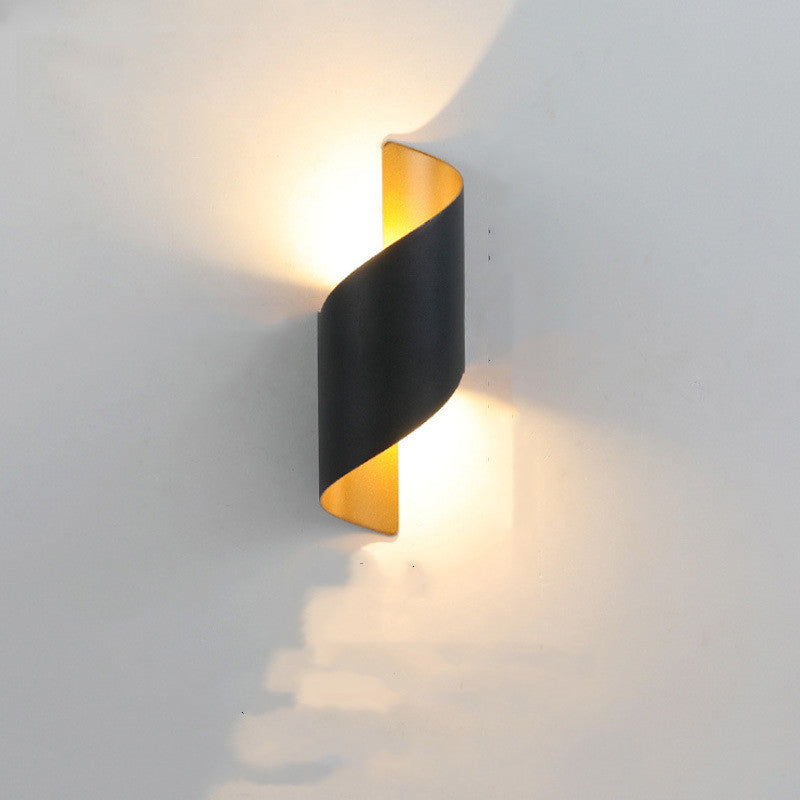 Modern Simple Led Waterproof Wall Lamp Black gold B Wall Lamp Galileo Lights