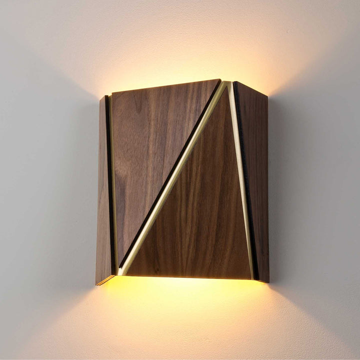 Walnut Solid Wood Japanese Wall Lamp Wall Lamp Galileo Lights