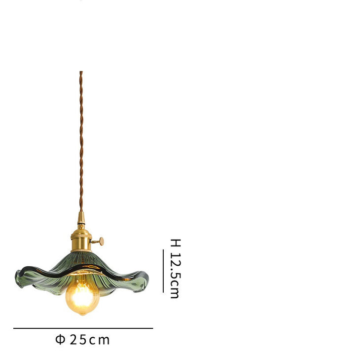 Brass Nordic Japanese Glass Pendant Light Green copper plated Pendant Light Galileo Lights