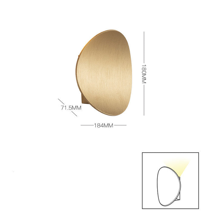 Curved Round Wall Light Gold Wall Lamp Galileo Lights