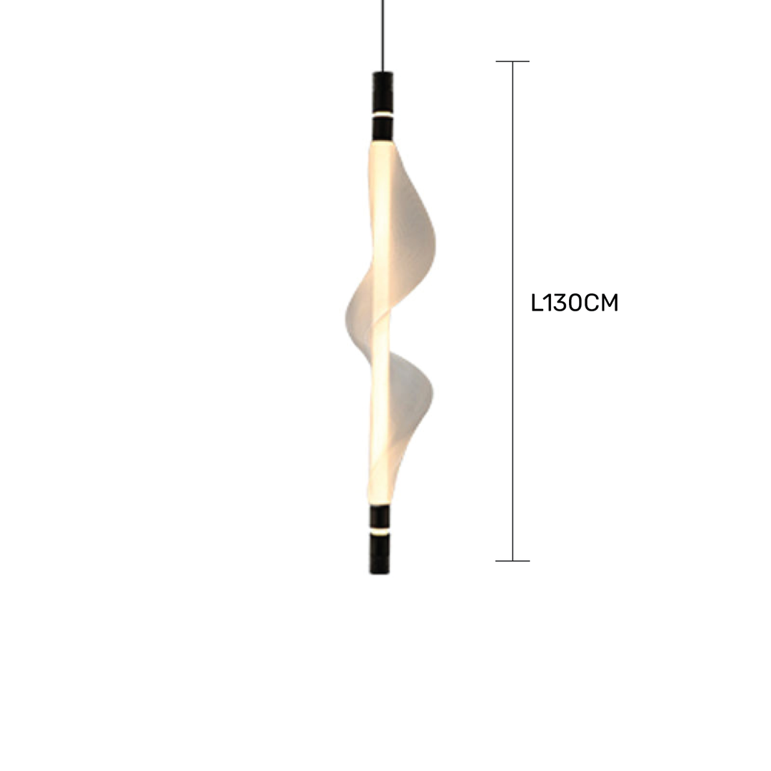 Plasma Length 130cm Vertical White Chandelier Galileo Lights