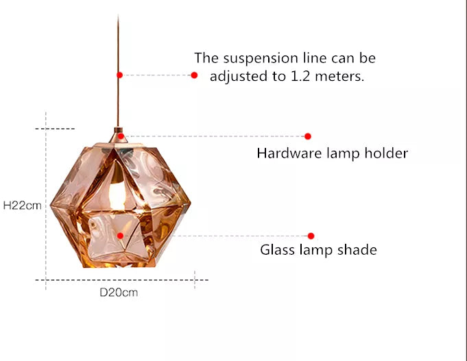 Glass Cube Pendant Light Pendant Light Galileo Lights