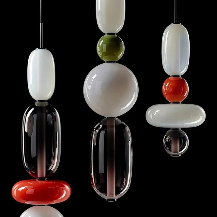 Contemporary Glass Candy Pendant Light Pendant Light Galileo Lights