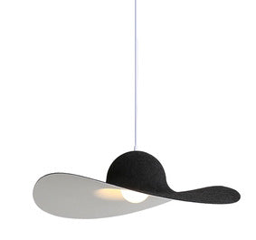Modern Minimalist Nordic Hat Chandelier Black 50cm Pendant Light Galileo Lights